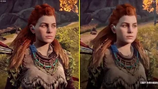 Horizon Zero Dawn E3 2016 vs 2017 Taipei Game Show Gameplay Early Graphics Comparison