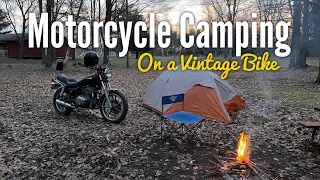 Motorcycle Camping with a Vintage Bike!