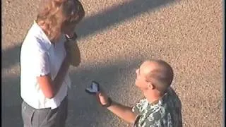 He proposes and she says yes!