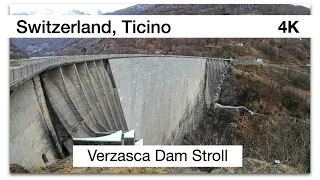 Walk to the Verzasca Dam in Winter | Ticino, Switzerland | 4K Video |