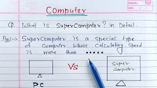 What is Super Computer? full Explanation | Learn Coding