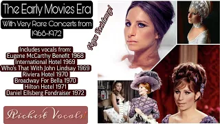 "The Early Movies Era" 1968-1972 | Vocal Range Eb3-A5 #barbrastreisand