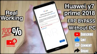 Huawei y7 prime 2018 frp Unlock|frp bypass lock unlock without PC in 2023November 5,