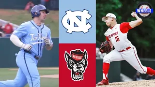 North Carolina vs NC State Highlights (Great Game!) | 2022 College Baseball Highlights