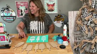 Patriotic Popsicle Garland - diy kit