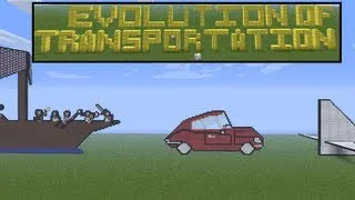 Minecraft Evolution Series #Ep. 4: Evolution of Transportation PLUS COMPETITION!