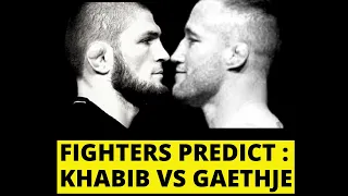 UFC fighters PREDICT Khabib Nurmagomedov vs Justin Gaethje (Shocking Picks)