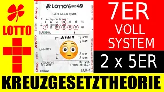 Lotto 6 aus 49 !!! Ca. 10.500 € Gewinn 💥 5 Zahlen auf 7ER Vollsystem 💥 2 x 5ER + 8 x 4ER + 8 x 3ER