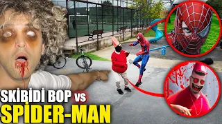 DOM DOM YES YES vs SPİDERMAN FİGHT ! - GERÇEK HAYATTA OYUN PARKINDA DRONE KAMERASINA YAKALANDI !! 😱