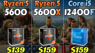 R5 5600 vs 5600X vs i5-12400F - Which CPU is Better Value for Money?