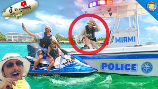 STOPPED by Miami Police b4 the YOUTUBERS vs. TIK TOK Boxing Match (FV Family Vlog)