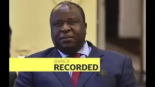 Finance Minister Tito Mboweni delivers his mid-term budget statement