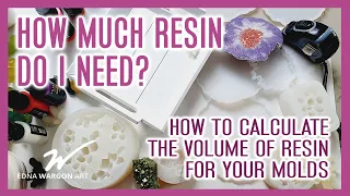 How to calculate how much resin you need for SILICONE MOLDS - Find the volume of a mold. #resinart