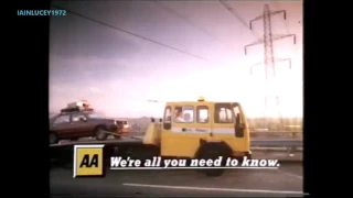 AA AUTOMOBILE ASSOCIATION  TV ADVERT  LWT 1990s  car breakdown service VERY NICE MAN VERY VERY NICE