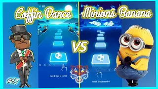 Tiles Hop - Coffin Dance Meme vs Minions Banana Song. V Gamer