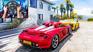 Porsche Carrera GT & Lexus LFA - Forza Horizon 5 (Steering Wheel + Shifter) Gameplay