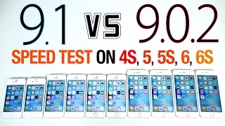 iOS 9.1 VS iOS 9.0.2 Speed Test on iPhone 6S, 6, 5S, 5 & 4S - Is iOS 9.1 Faster?