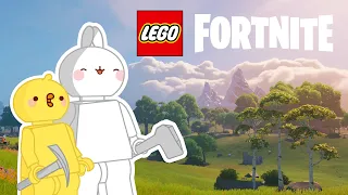 Molang and Piu Piu playing LEGO FORTNITE | Exploration, Construction and... ROCKET! 🚀