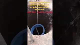 como descer manilha no poço caipira
