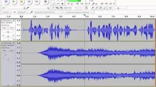 Audacity - Сведение двух дорожек в одну