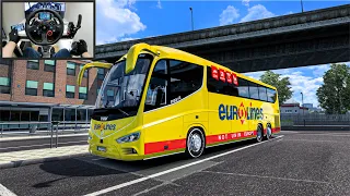 Smooth and Relaxing Bus Journey from Rotterdam to Amsterdam - Euro Truck Simulator 2 - Logitech G29