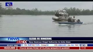 Navy Destroys Illegal Refineries In Delta State