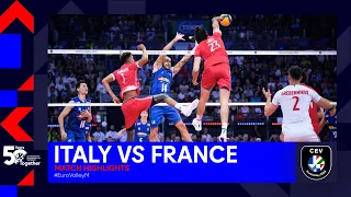Italy vs. France I Match Highlights Semi Finals I CEV EuroVolley 2023 Men