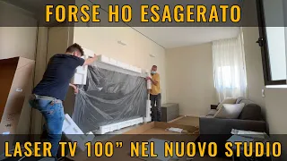 MEGA TV LASER 100" nello STUDIO NUOVO. Recensione HiSense Laser TV
