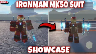 THE MARK 50 SUIT IN THIS IRONMAN GAME IS AMAZING!! | IRON MAN BATTLEGROUNDS | Roblox