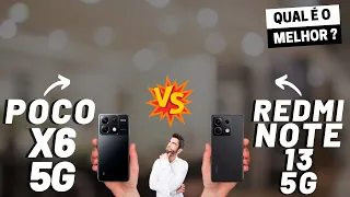 POCO X6 5G vs Redmi Note 13 5G Qual é o MELHOR? (Comparativo)