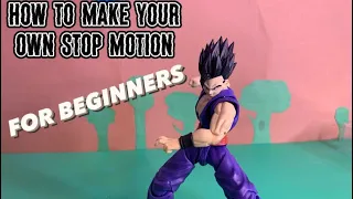 Stop motion tutorial For Beginners (900 sub special) #stopmotion #dbz #tutorial #beginners