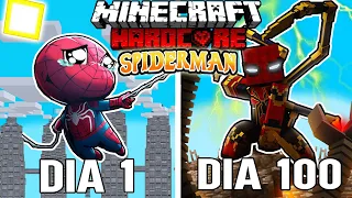 🌀Sobreviví 100 DÍAS siendo SPIDER-MAN en Minecraft HARDCORE!