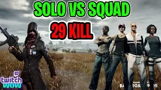 MakataO SOLO VS SQUAD 29 KILL - PUBG TOP 1 PRO HIGHLIGHT (playerunknown's battleground)