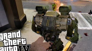 POWER ARMOR VS HULK - INTERESTING BATTLE! (GTA IV)