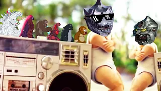 Evolution of KONG 2 vs GODZILLA ATOMIC BREATH & Baby Dance - Coffin Dance Meme (Parody)