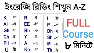 ইংরেজি রিডিং শিখার Full Course | How to learn English reading fast | Learn English by Bengali