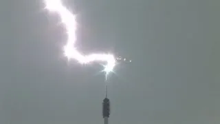 Lightning DIRECT HITS!  Towers and Antennas Compilation