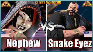 Street Fighter 6 🔥 NEPHEW (Juri) Vs Snake Eyez (Zangief) 🔥 Ranked Matches!