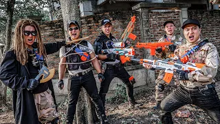 LTT Game Nerf War : Captain Warriors SEAL X Nerf Guns Fight Rocket Money Trafficking And Robbery