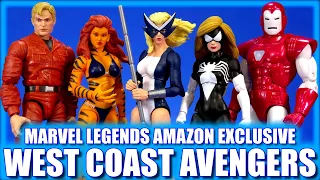 Marvel Legends West Coast Avengers Mockingbird Iron Man Spider Woman Tigra Hank Pym 5 Pack Review