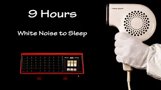 Hair Dryer Sound 33 and Fan Heater Sound 4 | ASMR | 9 Hours White Noise to Sleep