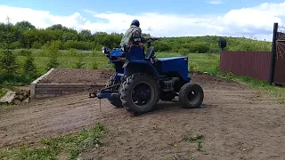 Самодельный трактор из погрузчика Балканкар.