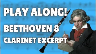 Play Along! Beethoven Symphony 8, mvt 3 Clarinet Excerpt - Orchestral Track WITHOUT CLARINET