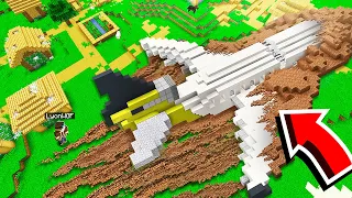 UN AEREO È CADUTO NEL NOSTRO VILLAGGIO DI VILLAGER SU MINECRAFT!!