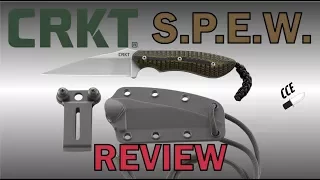 Review of the CRKT S.P.E.W.  You Can Wear it on a Belt, BUT, I used it as a Neck Knife.