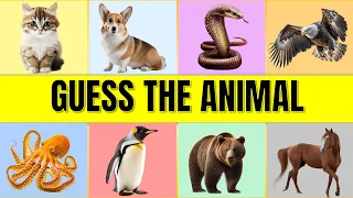 Guess The Animal in 3 Seconds | How Many Animals Do You Know? | Animal Quiz