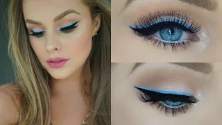 Easy Blue liner for Spring and Summer! + Huda Beauty Lip Contour