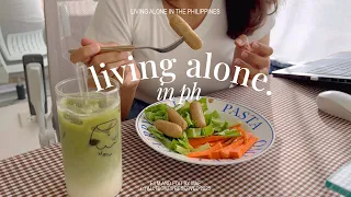 days in the life of living alone🌿slow days, food diary, office worker routine 🍲 living alone in ph
