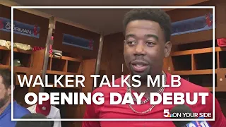 Jordan Walker talks about his MLB debut on opening day
