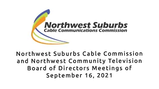 NWSCCC and NWCT Board Meetings - September 16, 2021